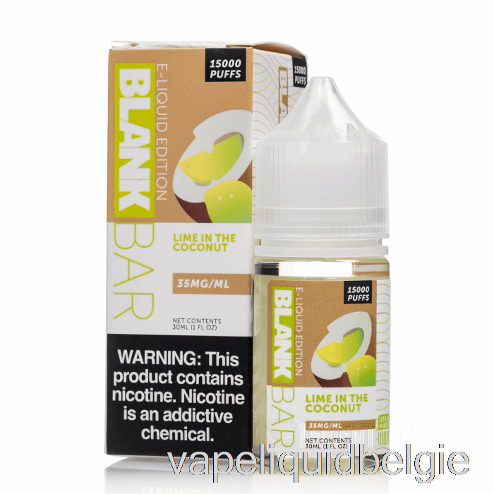 Vape België Limoen In De Kokosnoot - Blanco Staafzout - 30ml 35mg